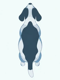 Dog seen from above and the side: a bit heavy